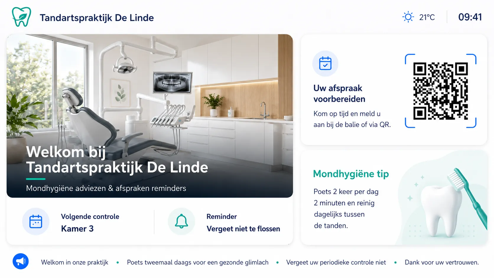 Tandheelkunde Narrowcasting